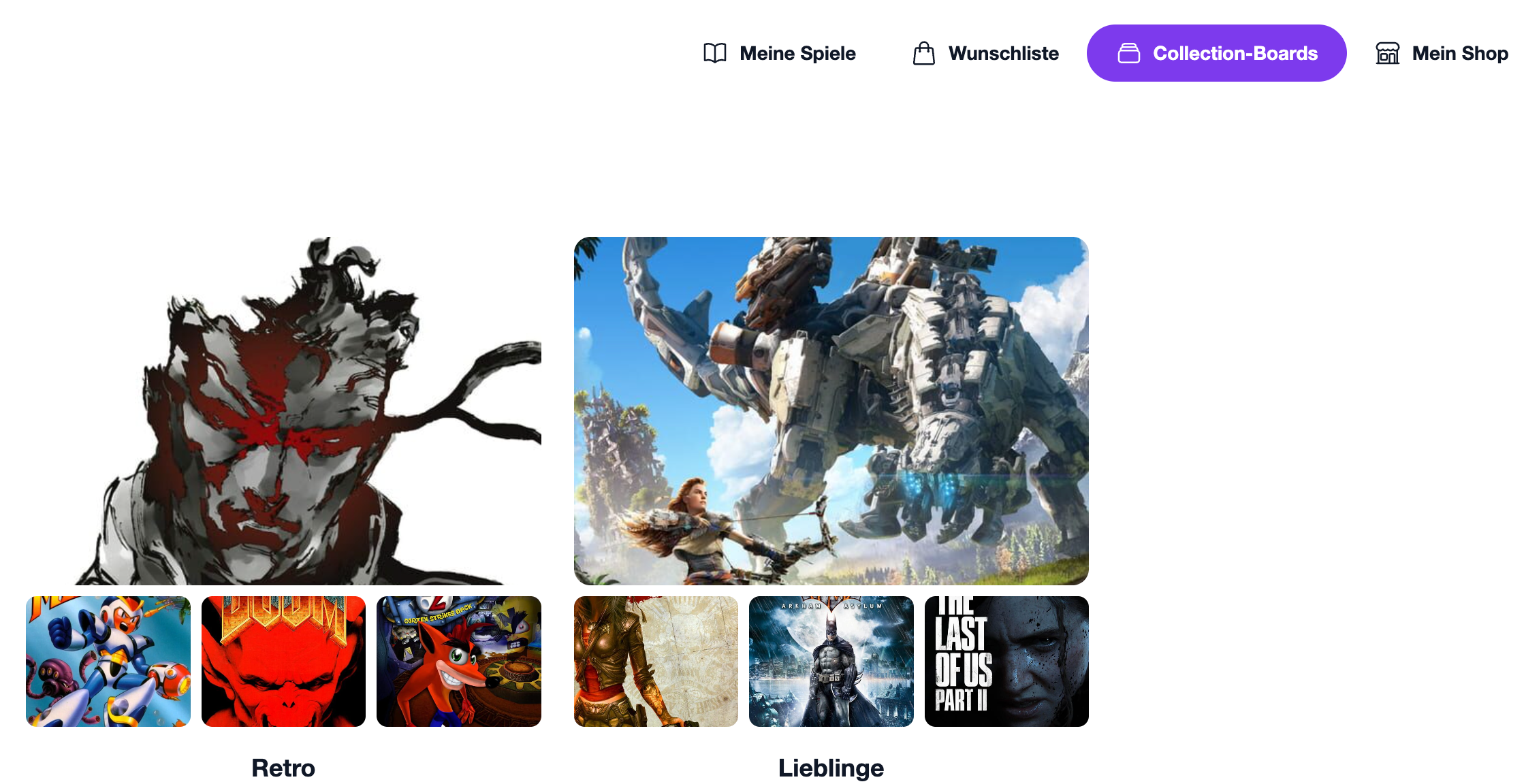 Boards und Kuration Preview